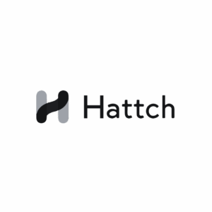Logo with a stylized "H" in black and gray, followed by the word "Hattch" in black text on a white background. Opdee Digital Marketing
